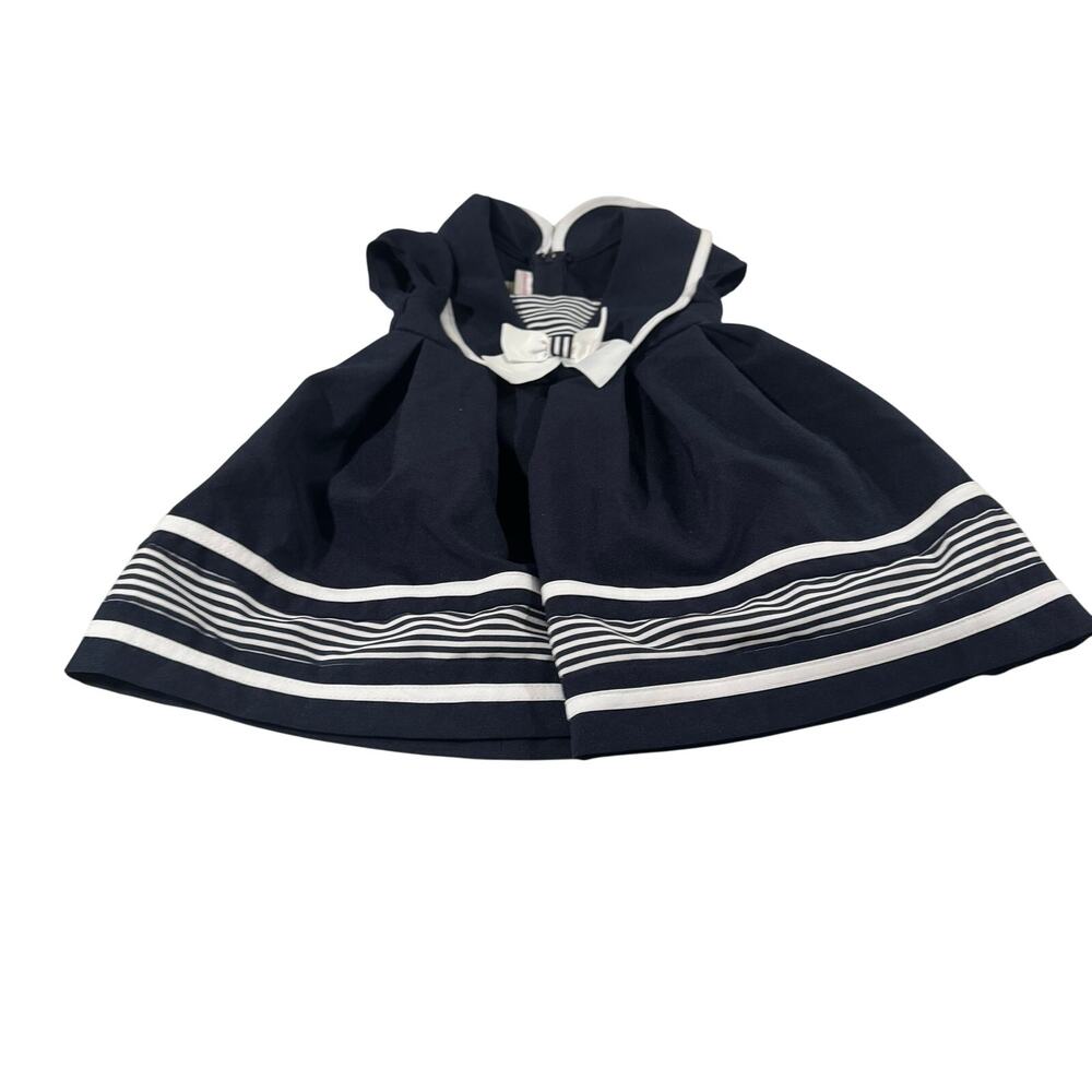 Bonnie Baby 18M Baby Girl Navy Blue Dress with Bloomers (NEW W/O TAGS)
